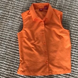 Massimo orange sleeveless top